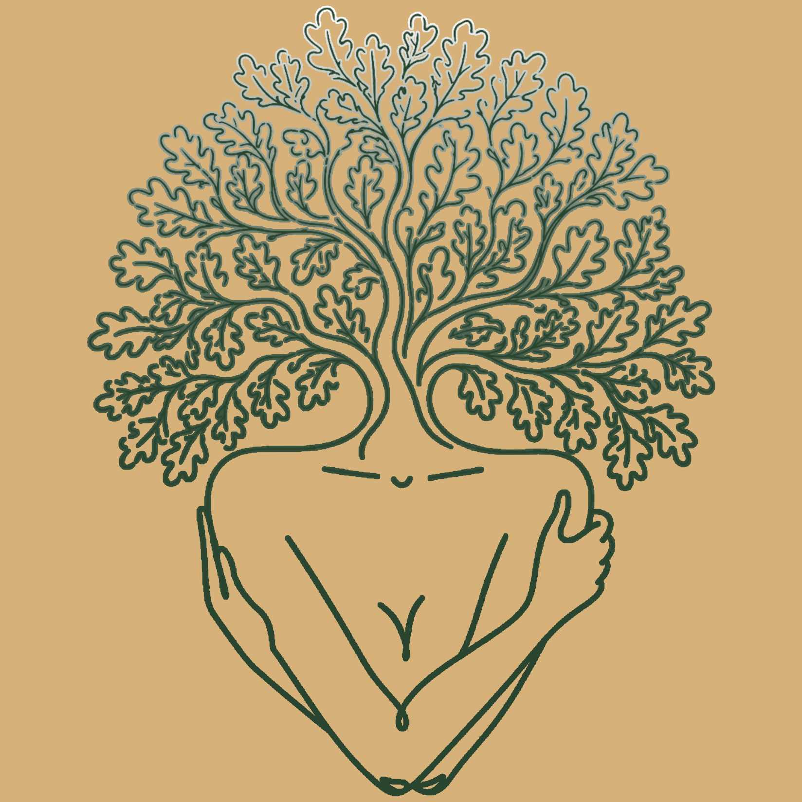 The Oaks Therapy tree-woman mark